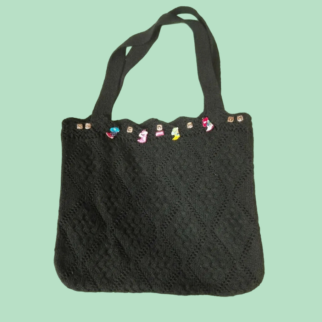 Bolso Crochet Azabache