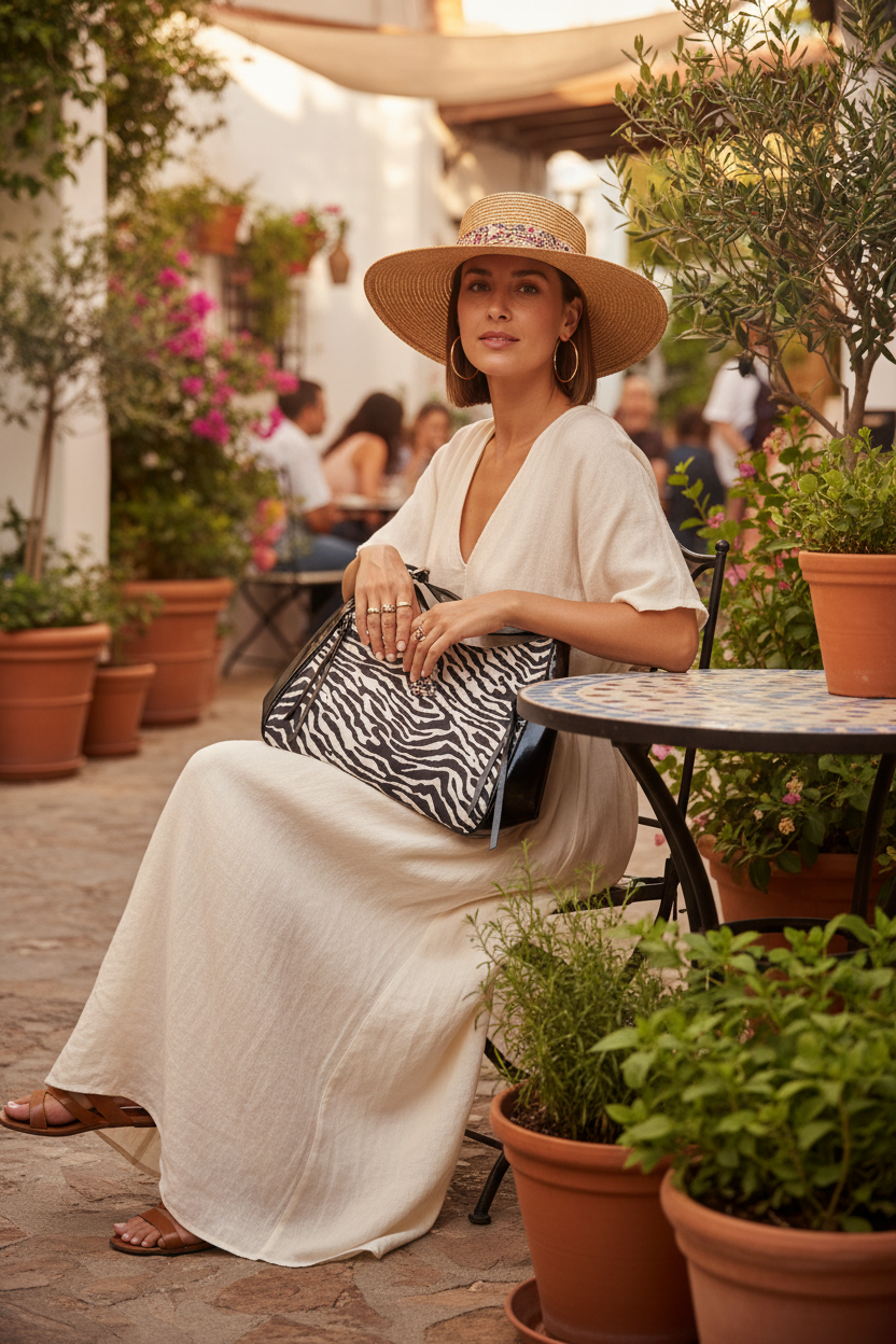 Bolso Zebra y Ojo Místico