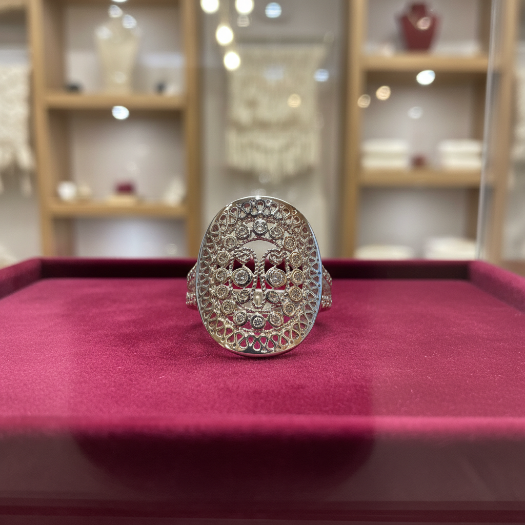 Anillo Diseño Calado en una tienda