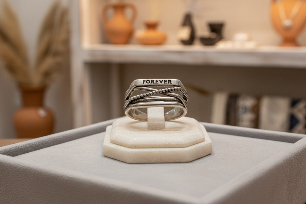 Anillo FOREVER expuesto en una tienda