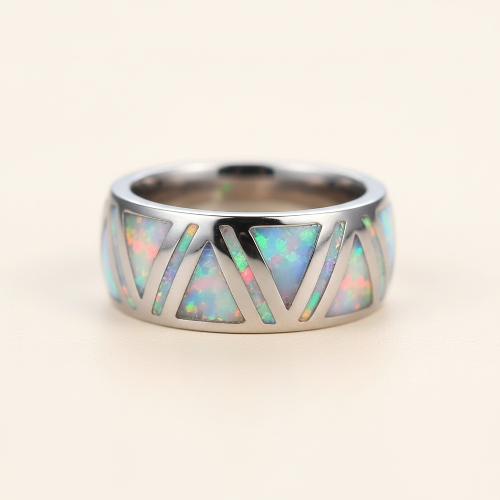 Anillo Triángulos, vista frontal