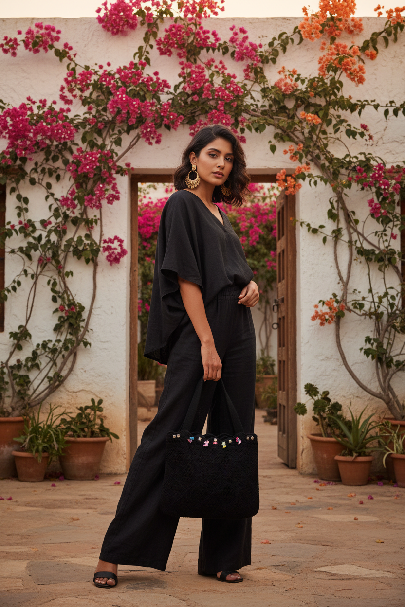 Bolso Crochet Azabache lifestyle