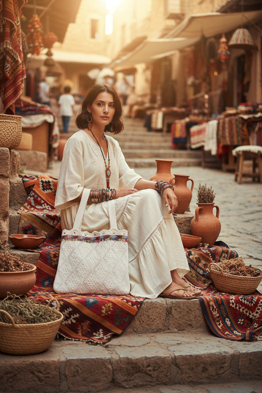 Bolso Crochet Inca lifestyle