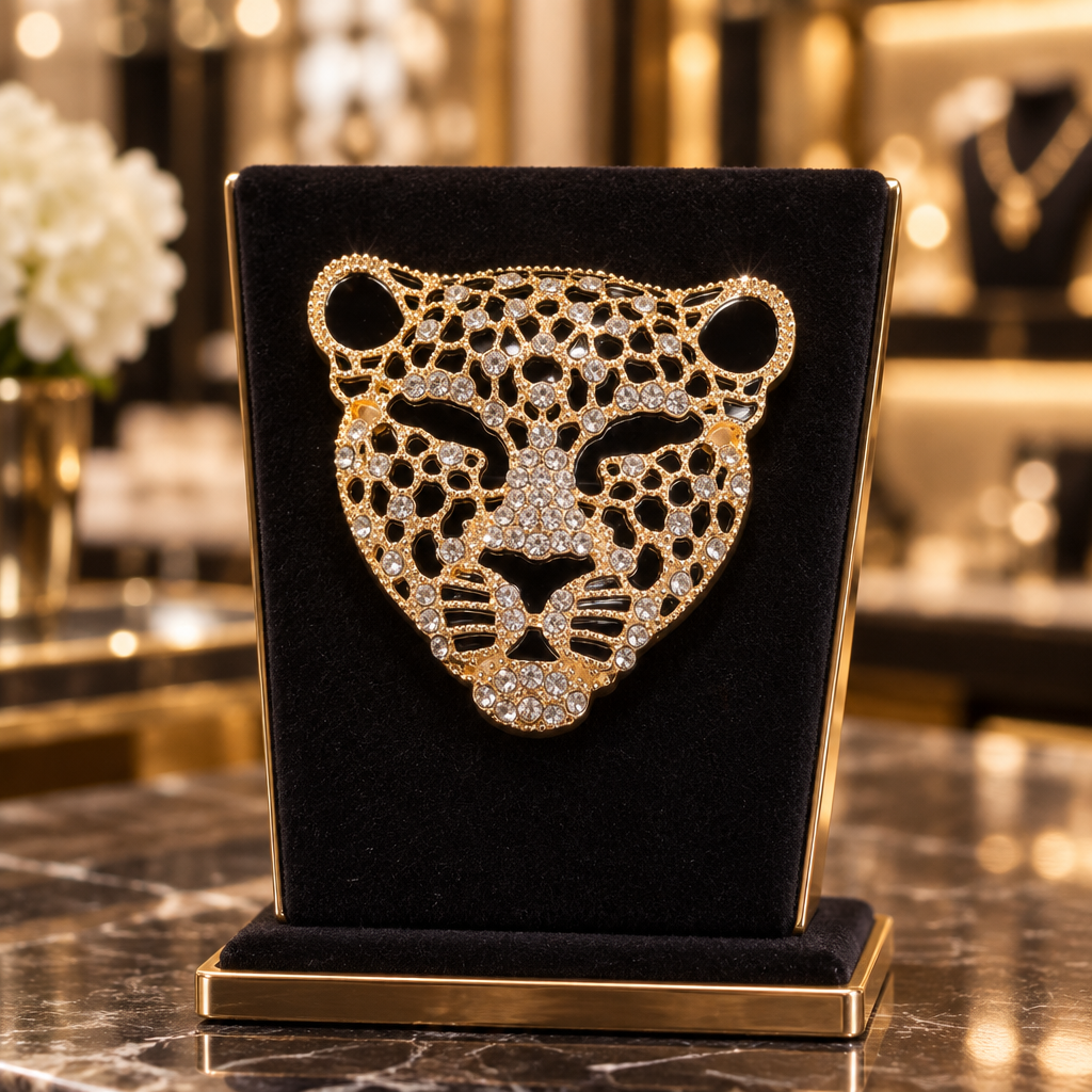 Broche Fiera de Cristal en una boutique