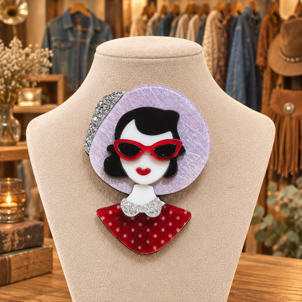Broche Mirada Felina en una tienda