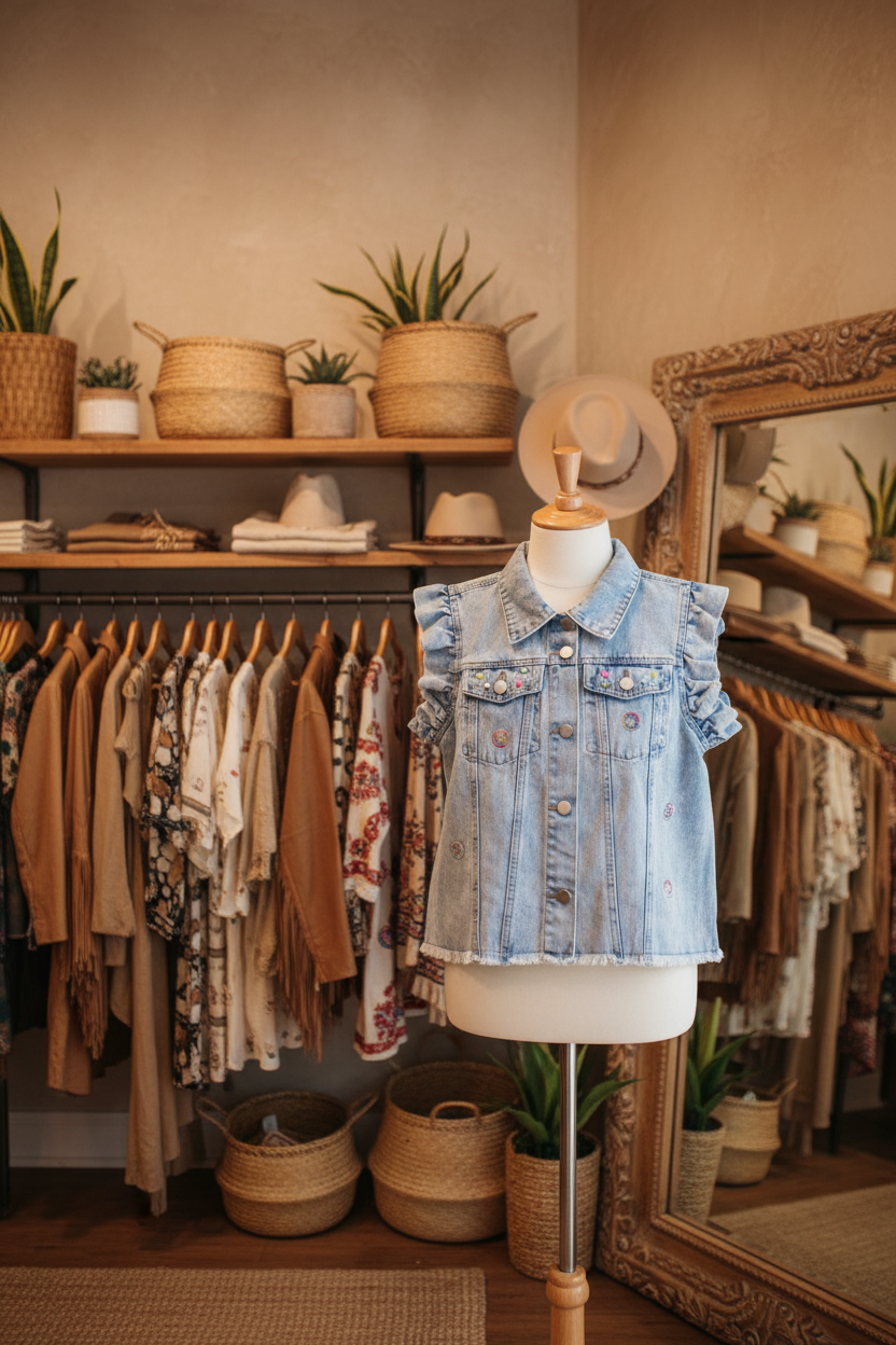 Chaleco Brisa Topos en tienda
