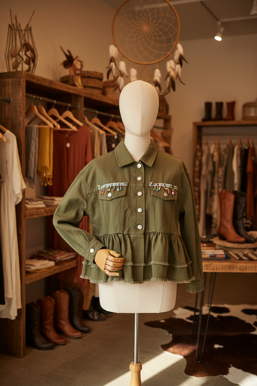 Chaqueta Aventura Caqui en tienda