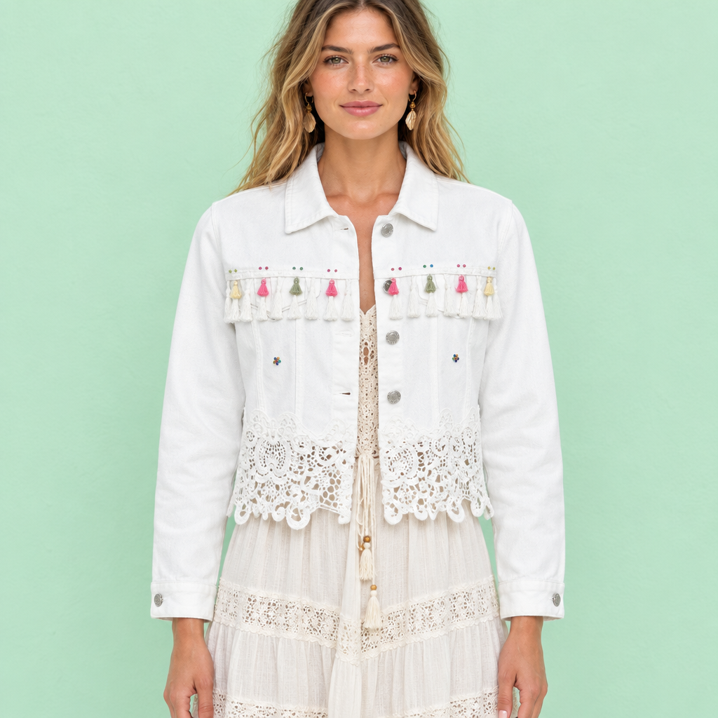Chaqueta Brisa Ibicenca en modelo