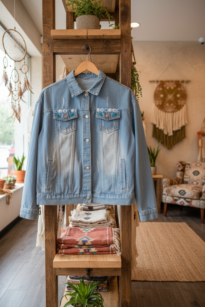 Chaqueta Hojas en tienda