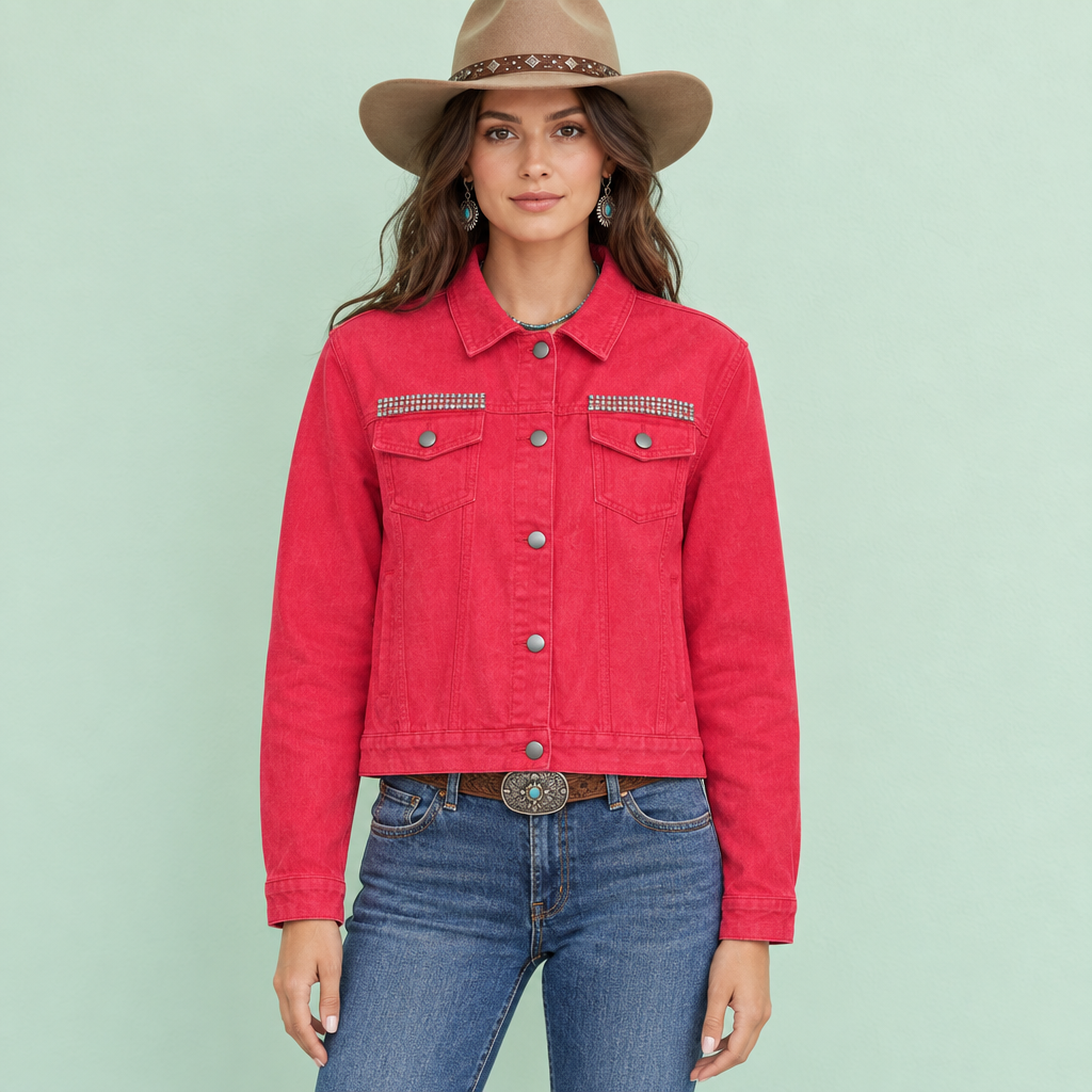 Chaqueta Rebel Pop en modelo