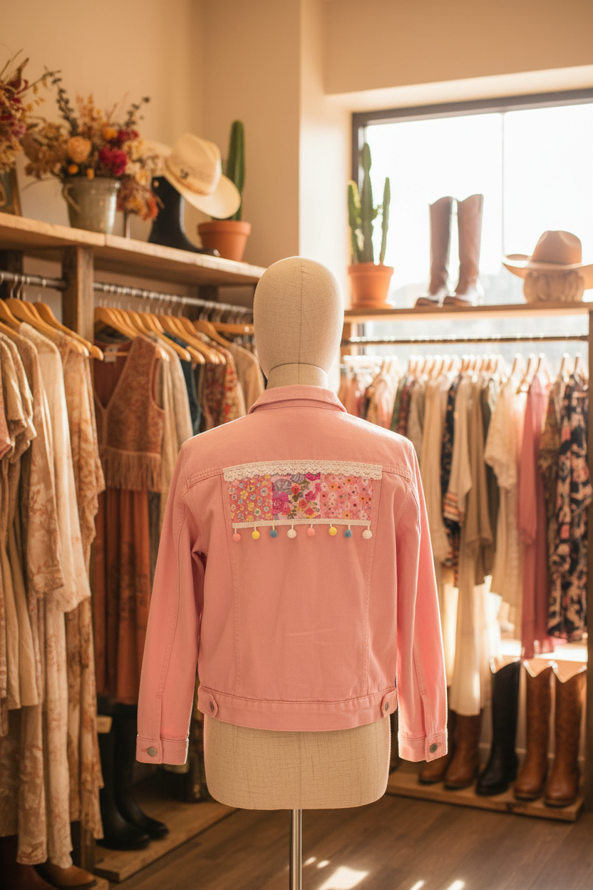 Chaqueta Romántica Pompones en tienda