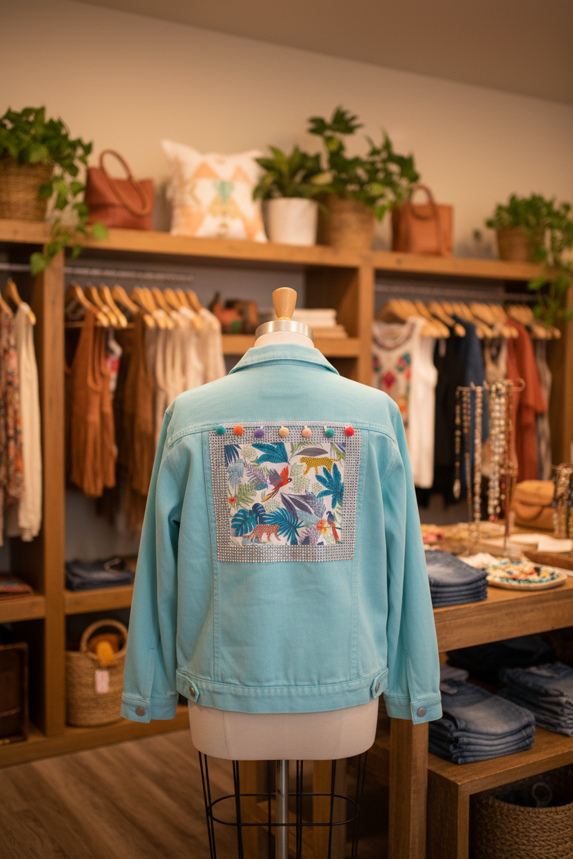 Chaqueta Turquesa Tropical en tienda