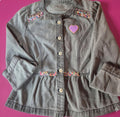 Chaqueta vaquera Gris " Corazón"