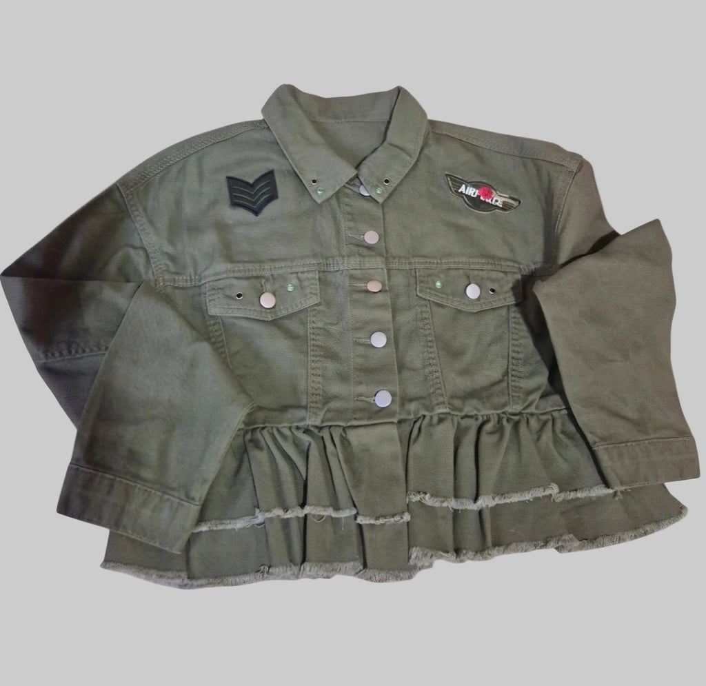 Vista trasera chaqueta vaquera Águila Imperial boho chic | vaqueraspain