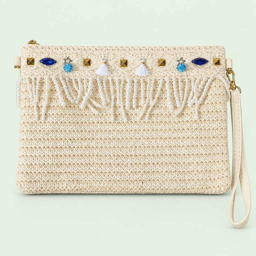 Clutch Nácar Azul