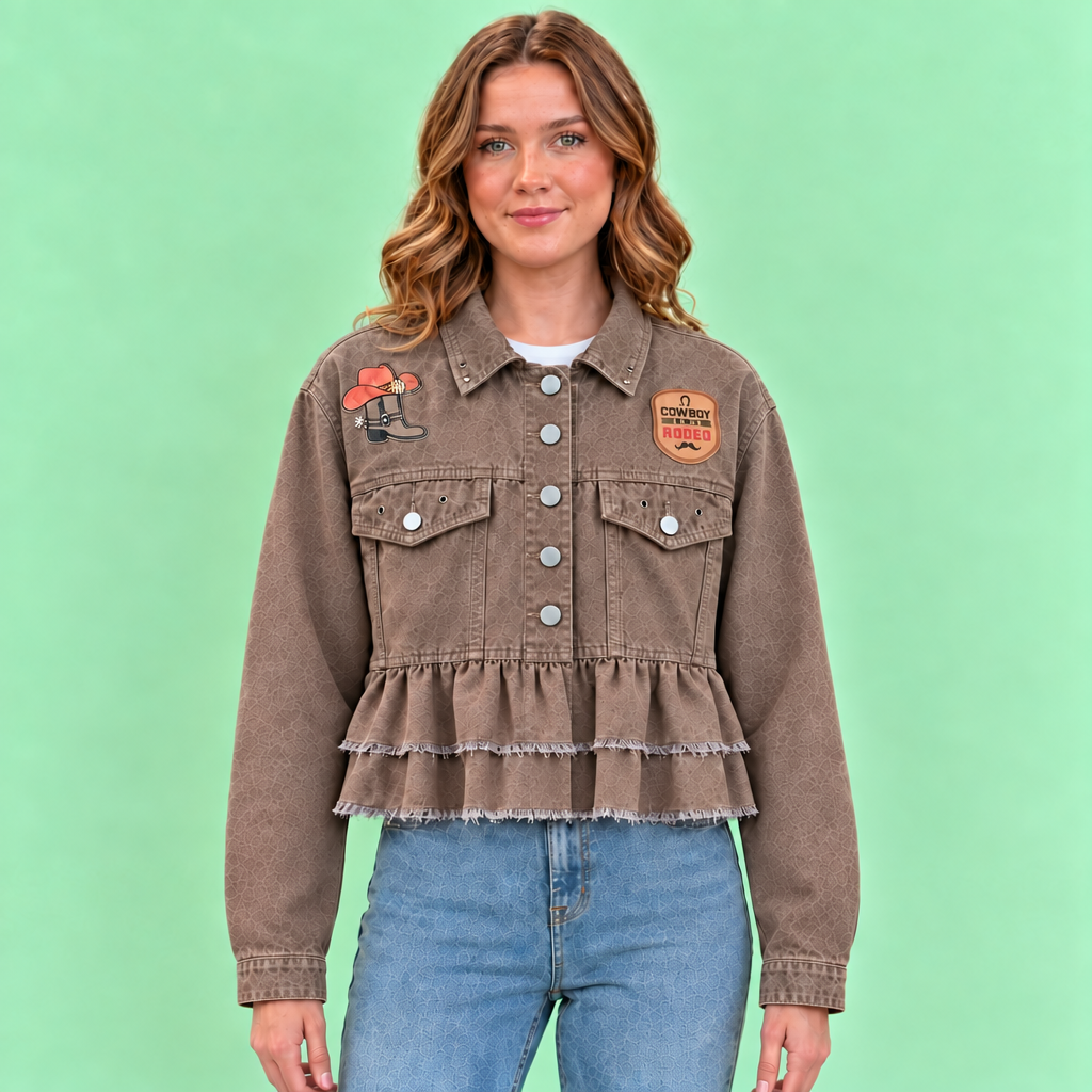 Chaqueta Rodeo Chic en modelo | vaqueraspain