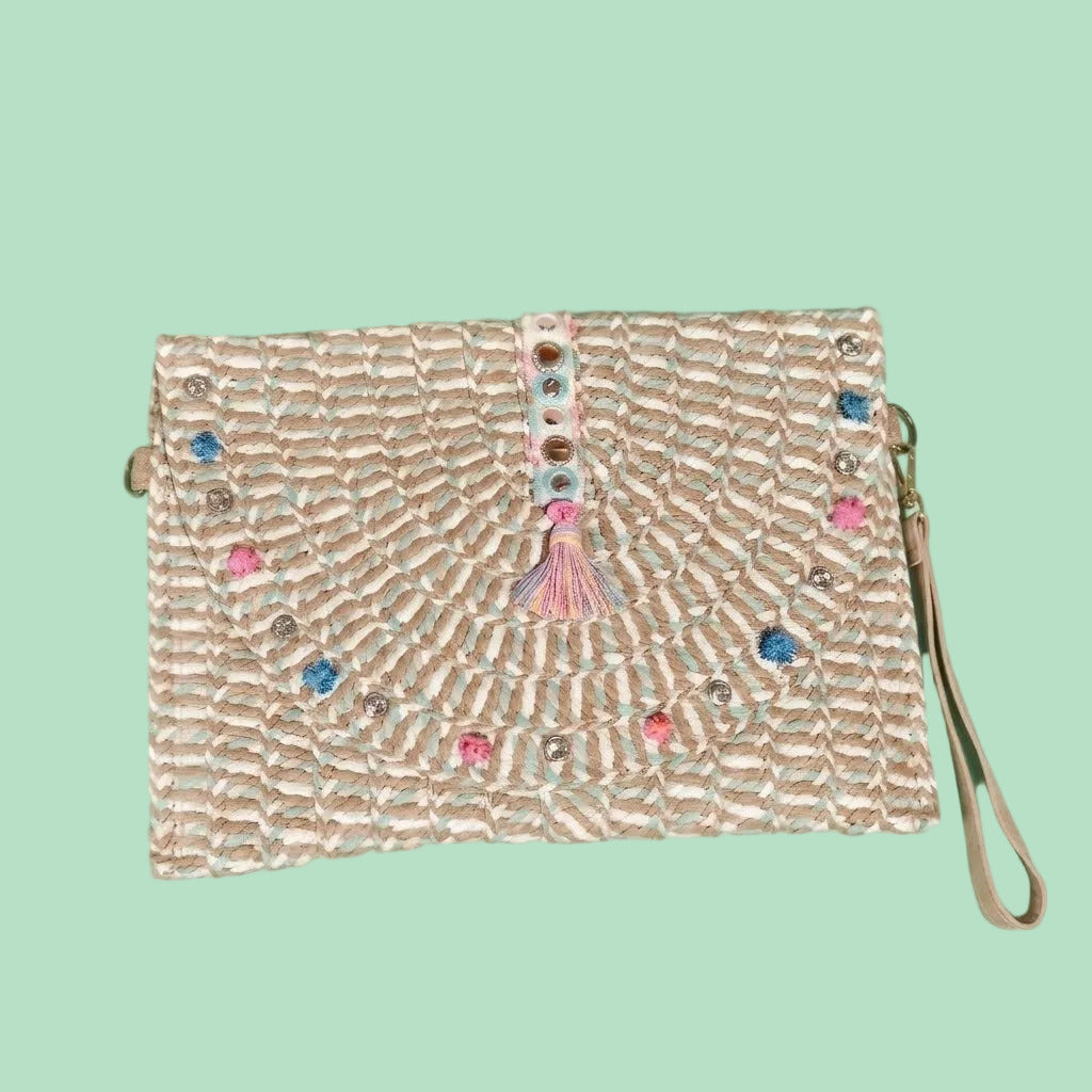 Bolso Clutch Plata