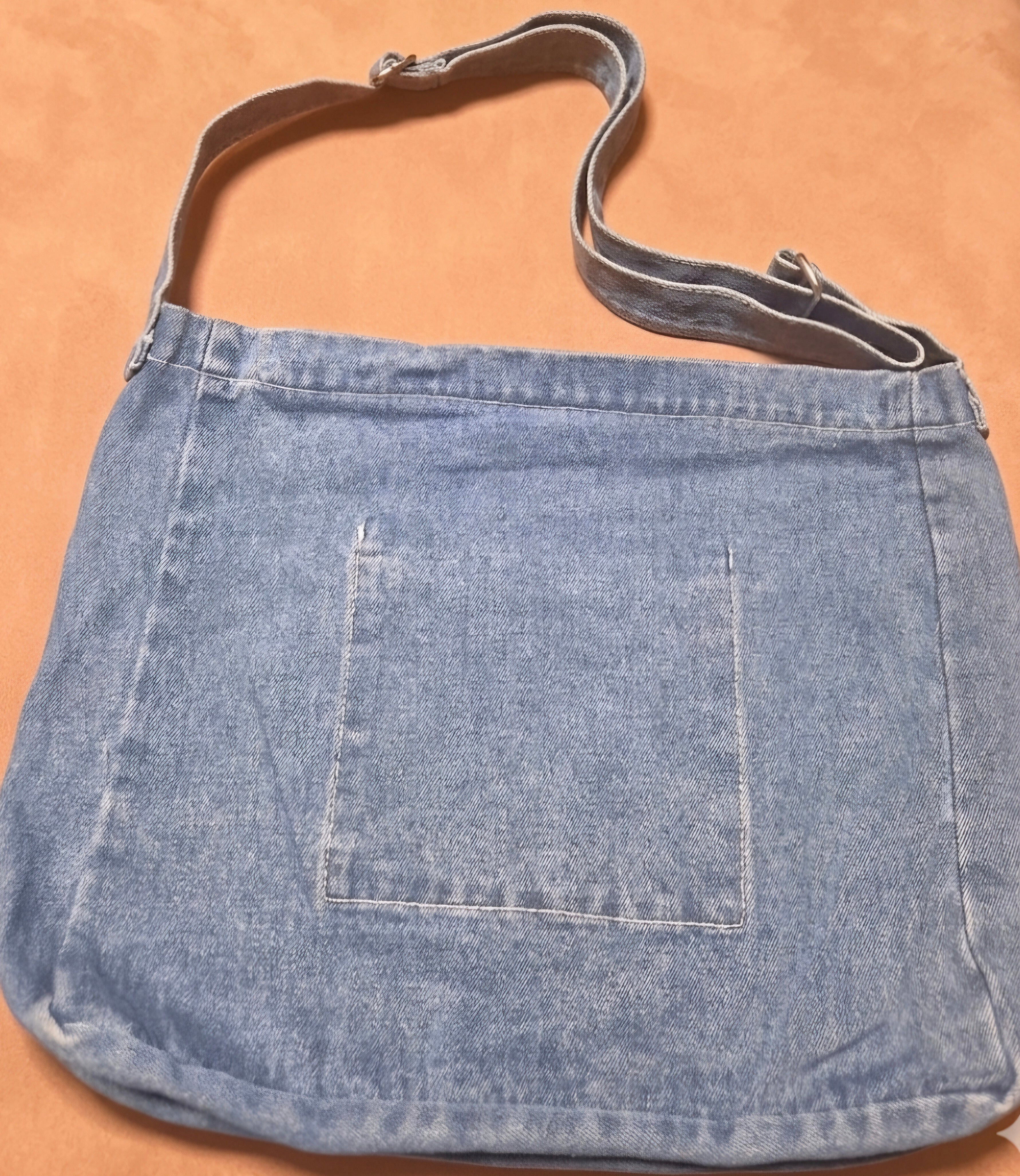 Vista trasera bolso de mano boho chic vaquero | Vaqueraspain