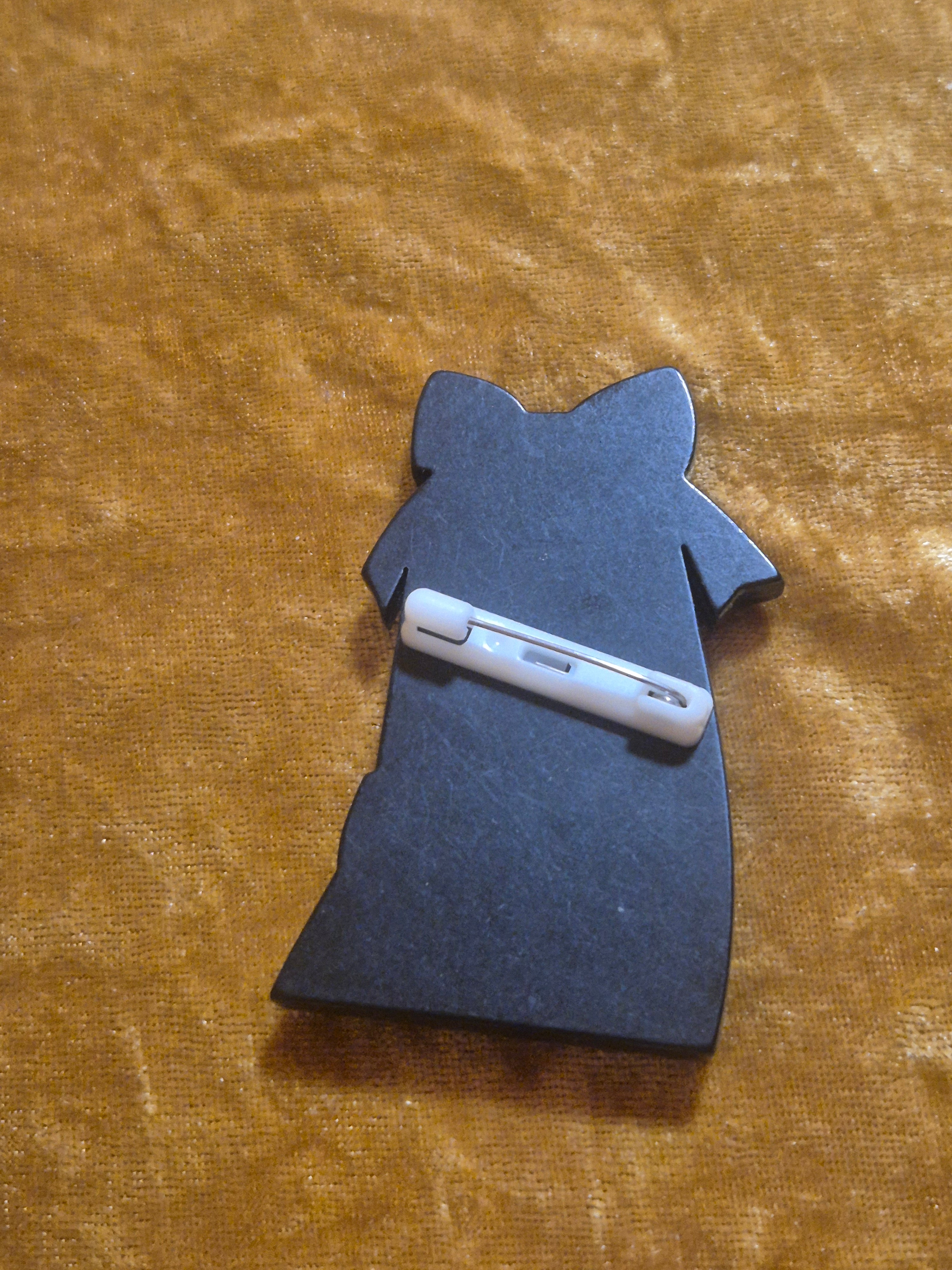 Broche vintage mujer con lazo