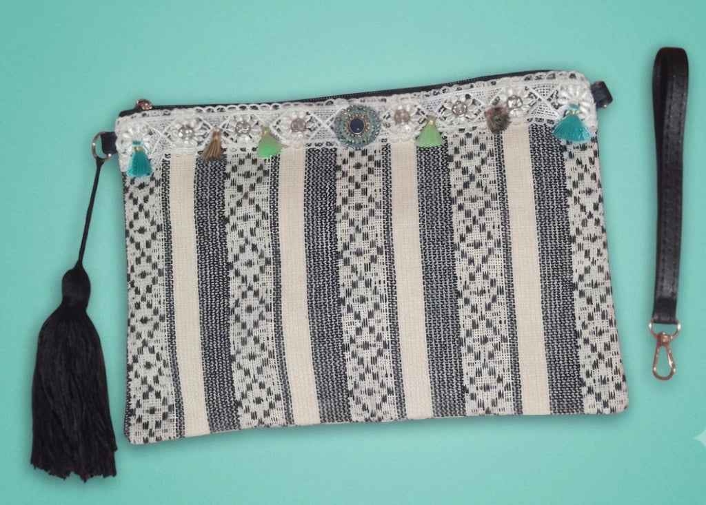 Bolso Clutch Étnico Boho Chic