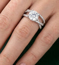 Precioso anillo estilo pavé plata 925 con diseño entrelazado boho chic | vaqueraspain
