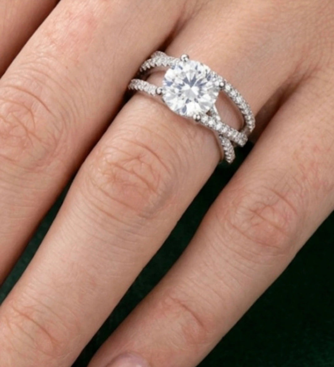 Precioso anillo estilo pavé plata 925 con diseño entrelazado boho chic | vaqueraspain