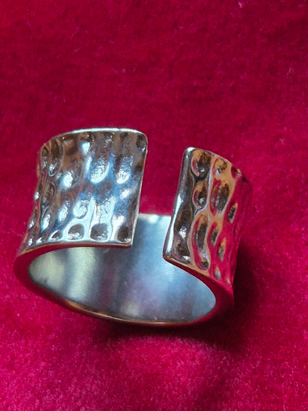 Anillo bohemio " Girasol con semillas" de acero