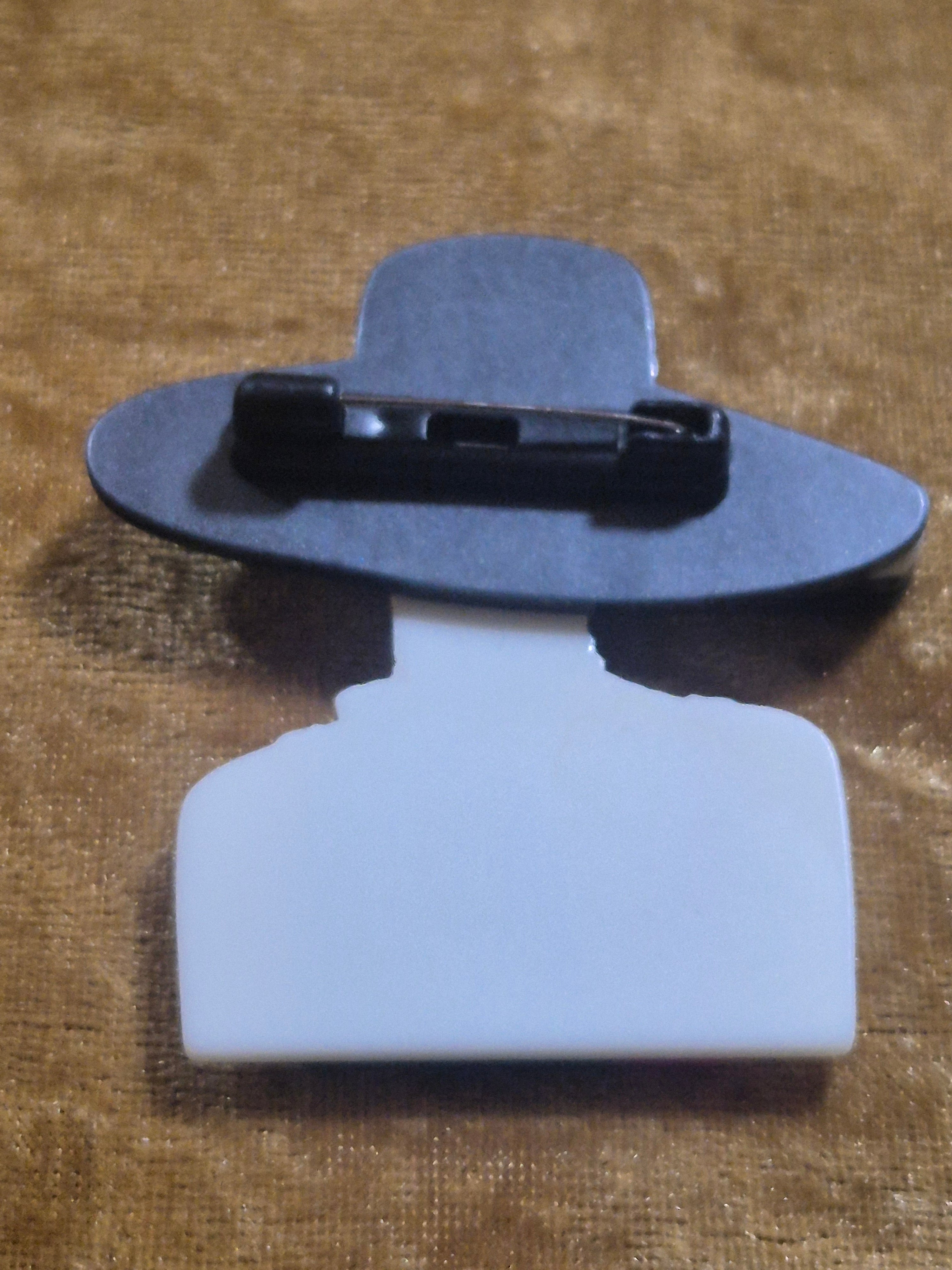 Broche boho chic mujer con pañuelo negro