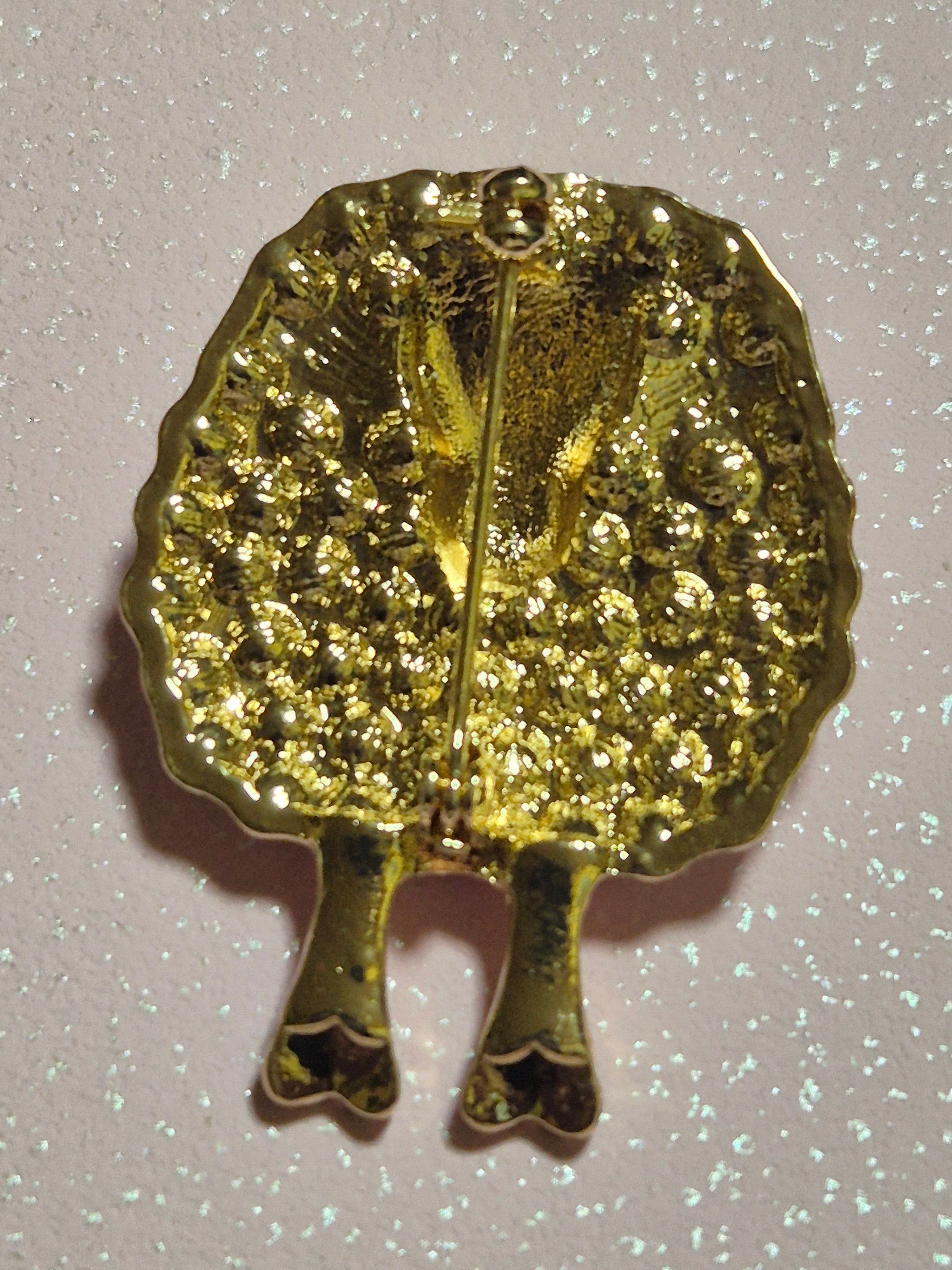 Broche vintage simpática oveja estilizada