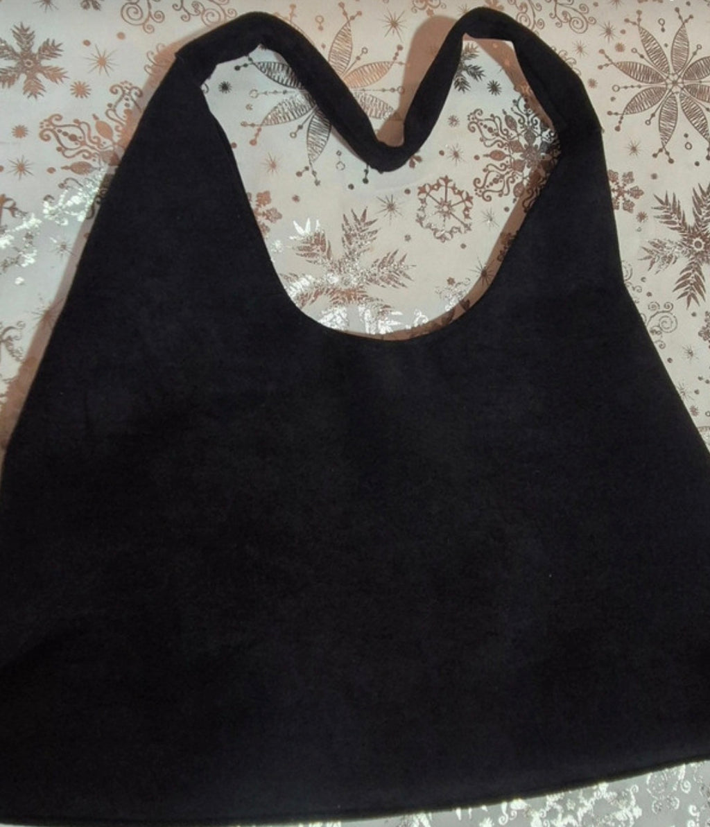 Bolso boho chic KISS negro y plateado vista lateral - vaqueraspain