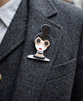Broche boho chic mujer con moño