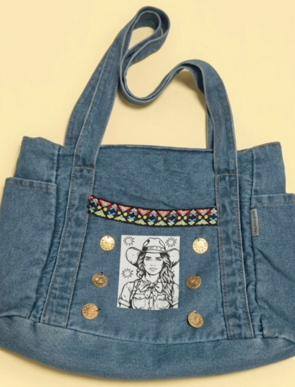Bolso boho étnico vintage con monedas artesanal bohemio | vaqueraspain