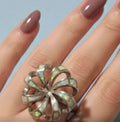 Anillo molinillo de plata 925 talla 13,5 boho chic vintage joyería fina | vaqueraspain